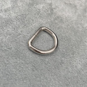 10mm Nickel D-Ring