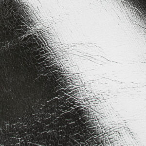 Metallic Silver Fashion Leather