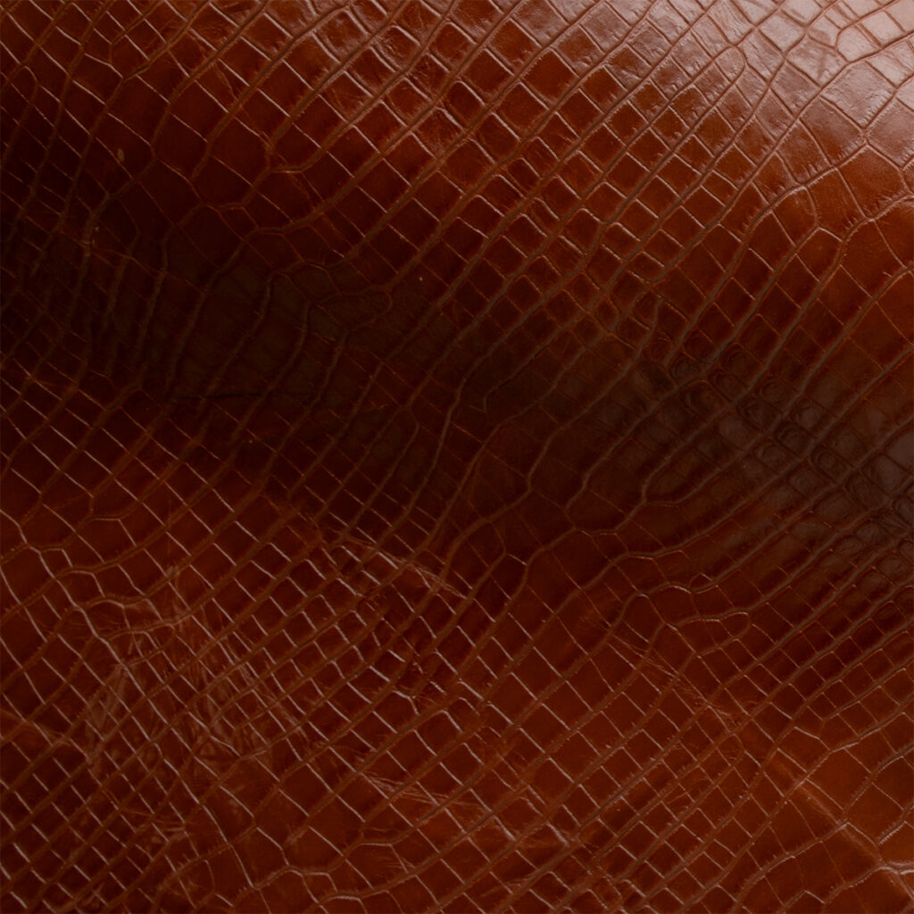 Tan Crocodile Fashion Leather